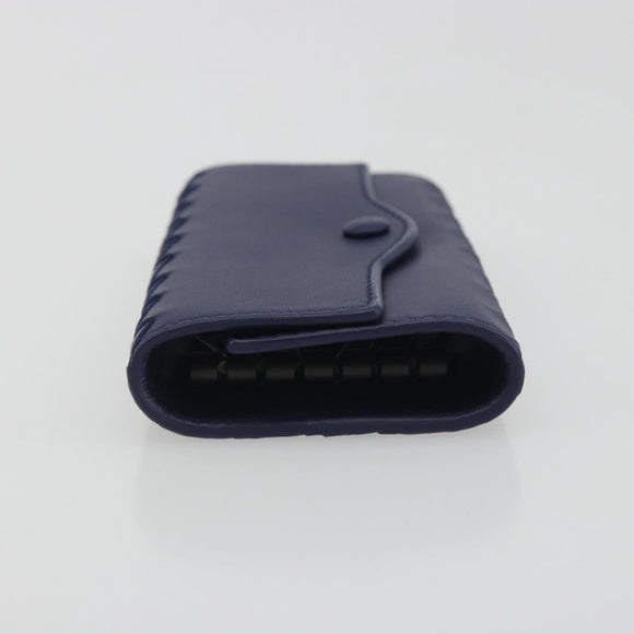 BOTTEGA VENETA INTRECCIATO Key Case Leather Navy Auth 196068V