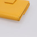 GUCCI Compact Wallet Leather Yellow Gold 368233 Auth 196070A-15