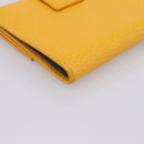 GUCCI Compact Wallet Leather Yellow Gold 368233 Auth 196070A-16