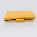GUCCI Compact Wallet Leather Yellow Gold 368233 Auth 196070A-5