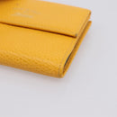 GUCCI Compact Wallet Leather Yellow Gold 368233 Auth 196070A-7
