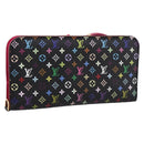 LOUIS VUITTON Multicolor PortefeuilleInsolite Wallet Black M60271 Auth 196074V-1