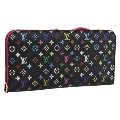 LOUIS VUITTON Multicolor PortefeuilleInsolite Wallet Black M60271 Auth 196074V