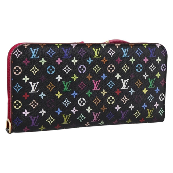 LOUIS VUITTON Multicolor PortefeuilleInsolite Wallet Black M60271 Auth 196074V