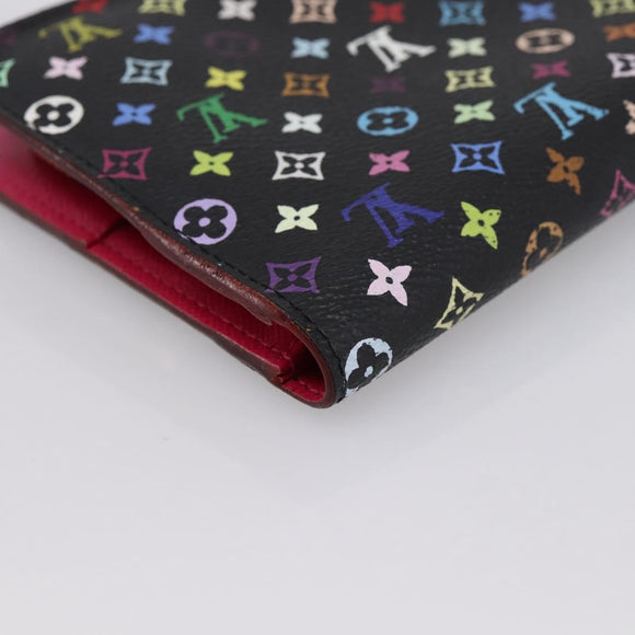 LOUIS VUITTON Multicolor PortefeuilleInsolite Wallet Black M60271 Auth 196074V