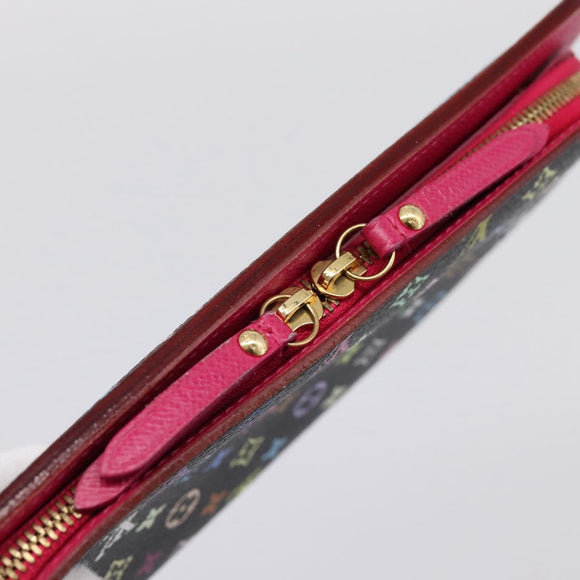 LOUIS VUITTON Multicolor PortefeuilleInsolite Wallet Black M60271 Auth 196074V