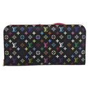 LOUIS VUITTON Multicolor PortefeuilleInsolite Wallet Black M60271 Auth 196074V-13