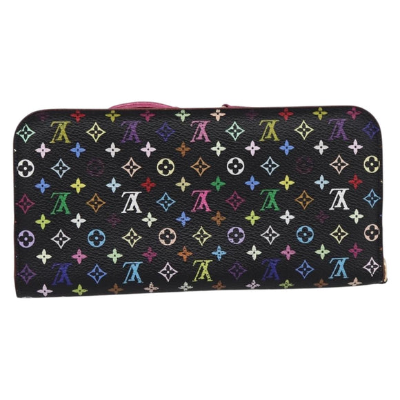 LOUIS VUITTON Multicolor PortefeuilleInsolite Wallet Black M60271 Auth 196074V