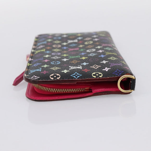 LOUIS VUITTON Multicolor PortefeuilleInsolite Wallet Black M60271 Auth 196074V