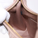 Miu Miu Matelasse Wonder Shoulder Bag Lamb Skin Pink Gold Auth 196075SAM-19
