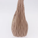 Miu Miu Matelasse Wonder Shoulder Bag Lamb Skin Pink Gold Auth 196075SAM-4