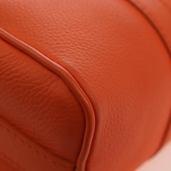 LOUIS VUITTON Keepall XS Shoulder Bag Leather Orange M81004 LV Auth 196076M