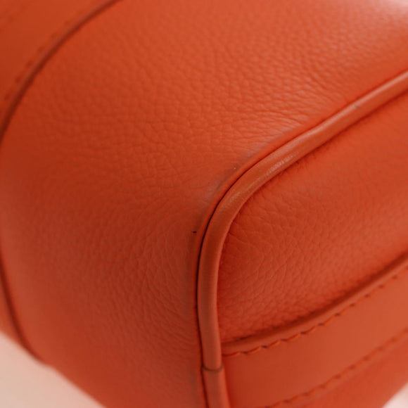 LOUIS VUITTON Keepall XS Shoulder Bag Leather Orange M81004 LV Auth 196076M