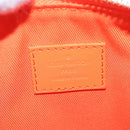 LOUIS VUITTON Keepall XS Shoulder Bag Leather Orange M81004 LV Auth 196076M-22