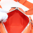 LOUIS VUITTON Keepall XS Shoulder Bag Leather Orange M81004 LV Auth 196076M-23