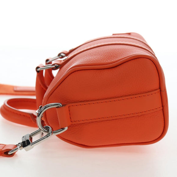 LOUIS VUITTON Keepall XS Shoulder Bag Leather Orange M81004 LV Auth 196076M