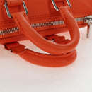 LOUIS VUITTON Keepall XS Shoulder Bag Leather Orange M81004 LV Auth 196076M-6