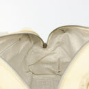 CHANEL Hand Bag Canvas Beige Silver CC Auth 196080-19