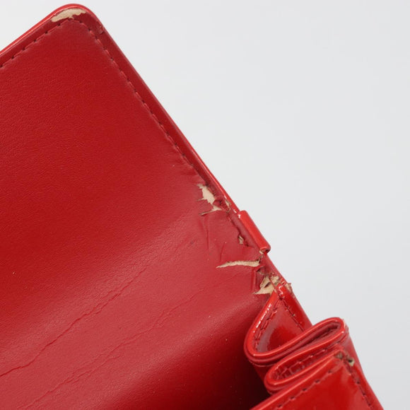 LOUIS VUITTON Monogram Vernis Spring Street Hand Bag Rouge M91135 LV Auth 196083