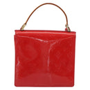 LOUIS VUITTON Monogram Vernis Spring Street Hand Bag Rouge M91135 LV Auth 196083-3