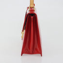 LOUIS VUITTON Monogram Vernis Spring Street Hand Bag Rouge M91135 LV Auth 196083-4