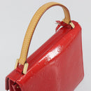 LOUIS VUITTON Monogram Vernis Spring Street Hand Bag Rouge M91135 LV Auth 196083-6
