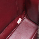 CHANEL Tote Bag Patent Black Silver CC Auth 196085-11