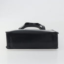 CHANEL Tote Bag Patent Black Silver CC Auth 196085-5