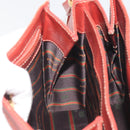 LOEWE Velazquez Shoulder Bag Leather Red Gold Tone Auth 196086-18