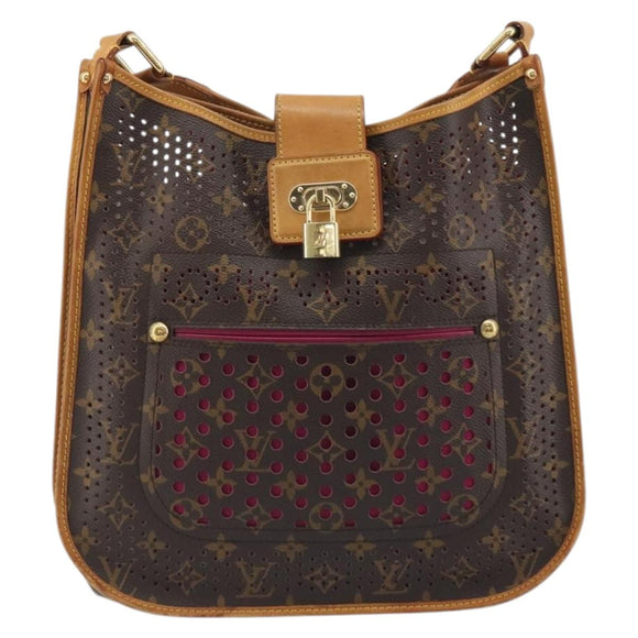 LOUIS VUITTON Monogram Perfo Musette Shoulder Bag Pink M95172 LV Auth 196087A