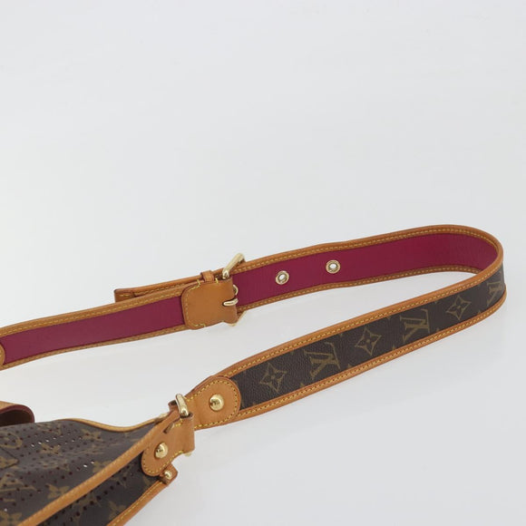 LOUIS VUITTON Monogram Perfo Musette Shoulder Bag Pink M95172 LV Auth 196087A