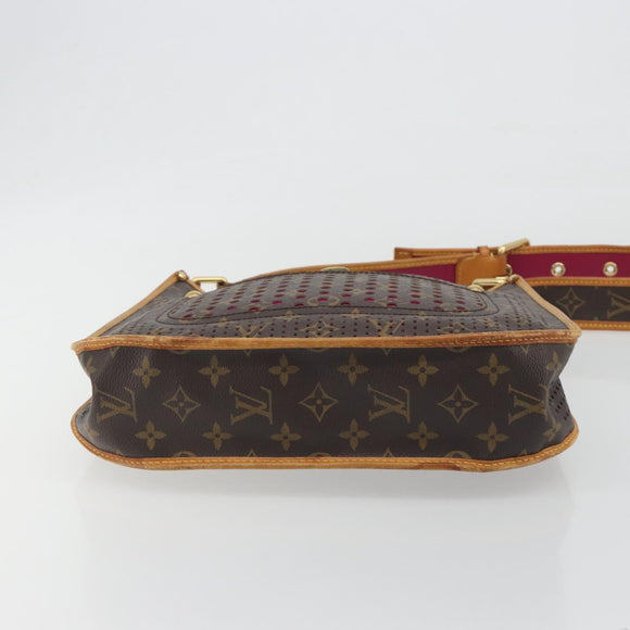LOUIS VUITTON Monogram Perfo Musette Shoulder Bag Pink M95172 LV Auth 196087A