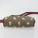 GUCCI Micro GG Supreme Doraemon Collaboration PVC Beige Gold 647784 Auth 196088M-11