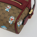 GUCCI Micro GG Supreme Doraemon Collaboration PVC Beige Gold 647784 Auth 196088M-12