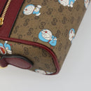 GUCCI Micro GG Supreme Doraemon Collaboration PVC Beige Gold 647784 Auth 196088M-13