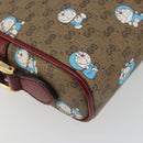 GUCCI Micro GG Supreme Doraemon Collaboration PVC Beige Gold 647784 Auth 196088M-15