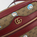 GUCCI Micro GG Supreme Doraemon Collaboration PVC Beige Gold 647784 Auth 196088M-16