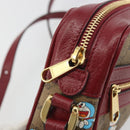GUCCI Micro GG Supreme Doraemon Collaboration PVC Beige Gold 647784 Auth 196088M-17