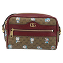 GUCCI Micro GG Supreme Doraemon Collaboration PVC Beige Gold 647784 Auth 196088M-2
