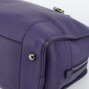 LOEWE Amazona 36 Hand Bag Leather Purple Silver Auth 196090-9