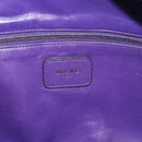 LOEWE Amazona 36 Hand Bag Leather Purple Silver Auth 196090-20