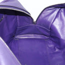 LOEWE Amazona 36 Hand Bag Leather Purple Silver Auth 196090-21