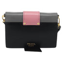 PRADA Shoulder Bag Leather Multicolor Gold Tone Auth 196091A-2