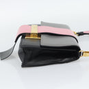 PRADA Shoulder Bag Leather Multicolor Gold Tone Auth 196091A-4