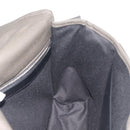SAINT LAURENT Shoulder Bag Canvas Khaki Silver 757146 Auth 196092-17