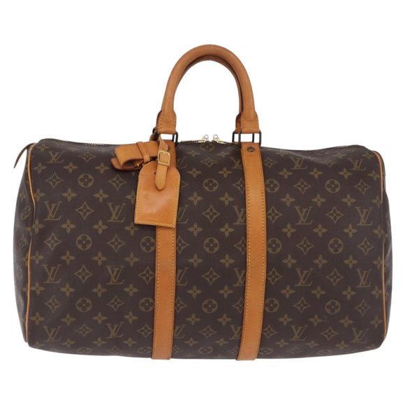 LOUIS VUITTON Monogram Keepall 45 Boston Bag M41428 LV Auth 196094A