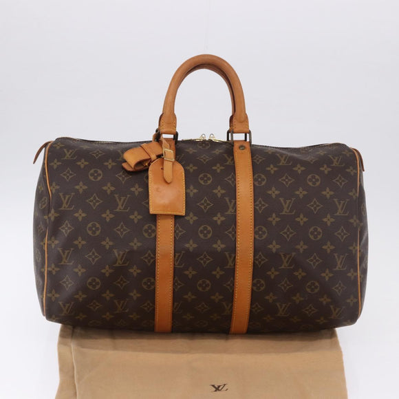 LOUIS VUITTON Monogram Keepall 45 Boston Bag M41428 LV Auth 196094A