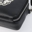 Christian Dior Shoulder Bag Leather Shawn Stussy Black Silver Auth 196095M-10