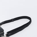 Christian Dior Shoulder Bag Leather Shawn Stussy Black Silver Auth 196095M-8