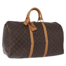 LOUIS VUITTON Monogram Keepall 50 Boston Bag M41426 LV Auth 196098A-1